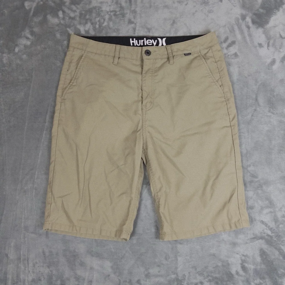 Hurley Chino Shorts Mens 34 Beige Khaki 10
